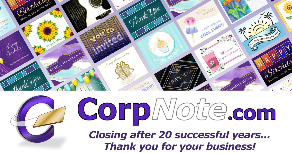 CorpNote is closing on February 1, 2024